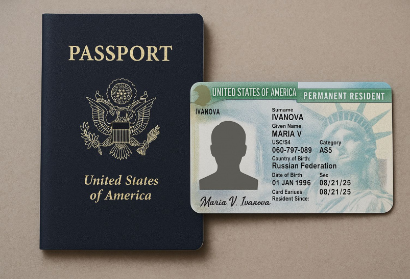 Гринкарта и американский паспорт