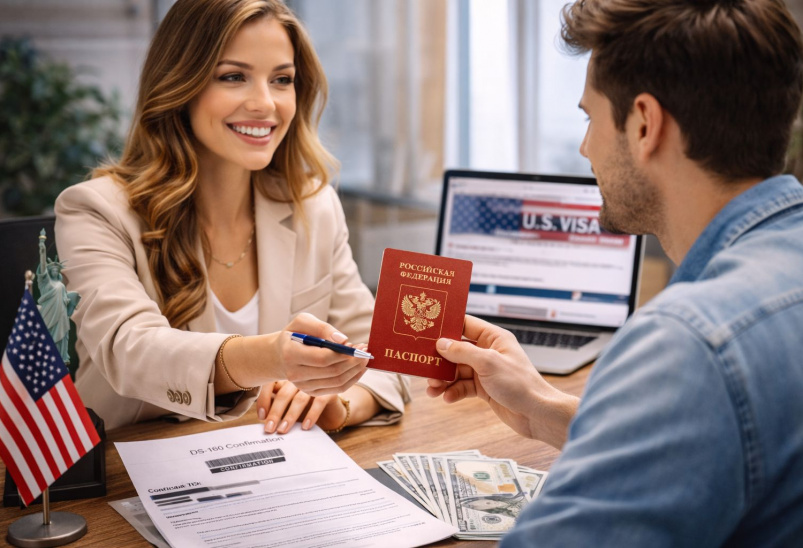 поможем получить визу США